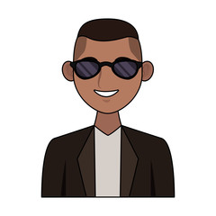 Executive man cartoon icon vector illustration graphic design