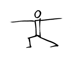 virabhadrasana yoga pose