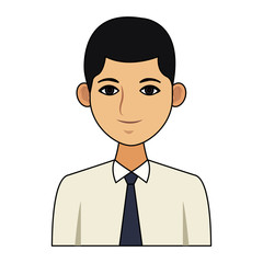 Executive man cartoon icon vector illustration graphic design