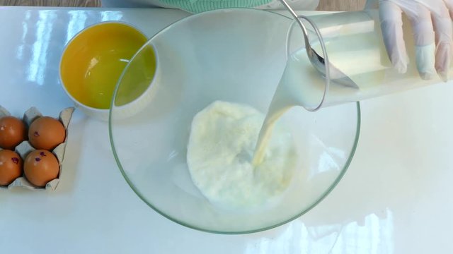 Cook mix milk with yeast in a bowl