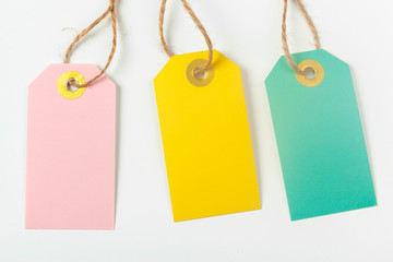 label isolated on white