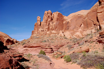Obraz premium Red rock canyon in Southern Utah desert