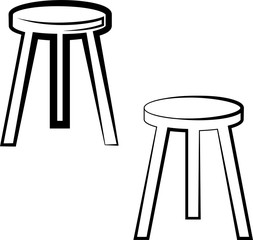 Stool Icon, Furniture Icon