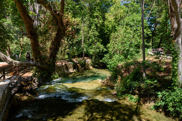 Naklejka na ściany i meble water and waterfall at Krka National Park, Croatia