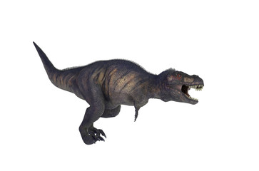 3D Illustration of a Dinosaur Tyrannosaurus Rex on white background