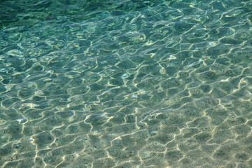 Fototapeta na wymiar Adriatic sea background in Brela , Croatia