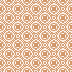 Geometric brown and white abstract seamless pattern