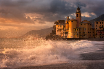 Fototapeta premium Camogli after the bad weather