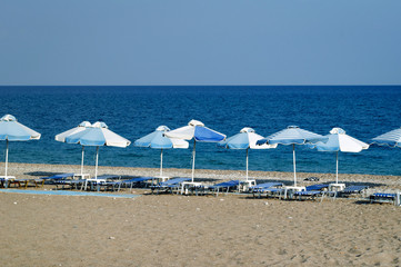 beach and sea.