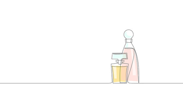 minimalist perfume bottles line art clip art preview