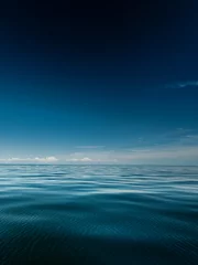 Acrylglas douchewanden met foto Nachtblauw Zeegezicht avond zee horizon en lucht.
