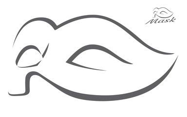 Mask abstract line brush