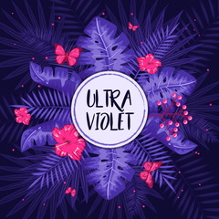 UV ultra violet luminous neon light effect template.