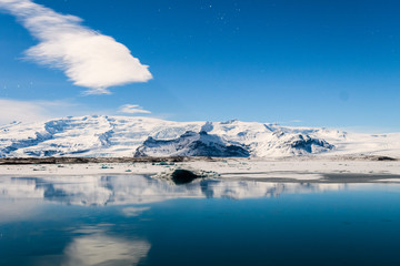 Naklejka na ściany i meble jokulsarlon glacier lagoon landscape, Iceland