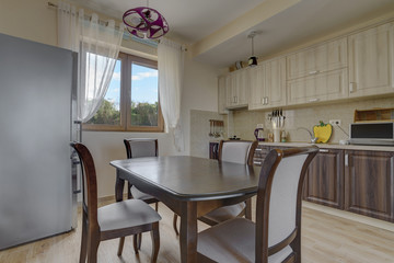 Interior of a kitchen in a private house