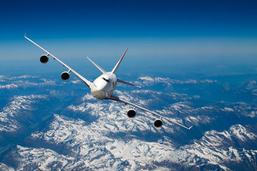 Fototapeta premium Flying over the Alps