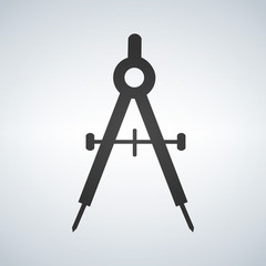 Divider, compas icon. business infographic Vector illustration. © CarryLove