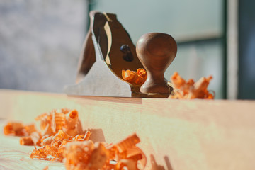 Plane and shavings