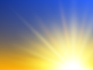 Obraz premium Sunshine background. Abstract sunrise concept. Vector illustration