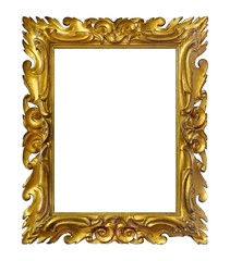 Golden frame for paintings, mirrors or photos