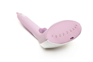 household steamer for ironing clothes isolated on white