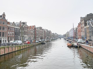 Fototapeta na wymiar amsterdam city view