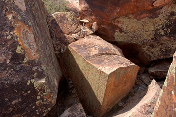 Fototapeta premium Abstract rocks in Southern Utah desert