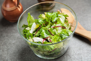 Fresh green salad