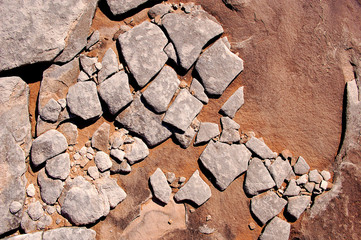 Abstract rocks in Southern Utah desert