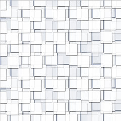 Abstract Background with Cubic White Blocks