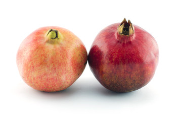 pomegranate vitamin c white background