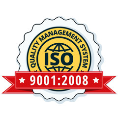 ISO 9001:2015 label illustration