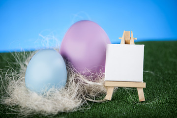Malowane jajka na wielkanoc - obrazy, fototapety, plakaty