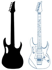 Electric Guitar Vector 