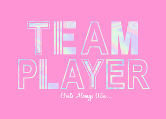 shiny slogan graphic for t shirt