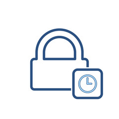 Lock password private protection secure time icon