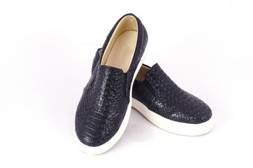 black shoes white background