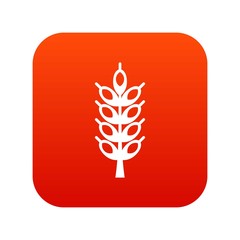 Big spike icon digital red