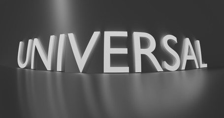 Universal word in 3d space