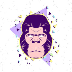 Apes illustration 90's style