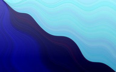 Wavy abstraction of a blue blue wave cutting.