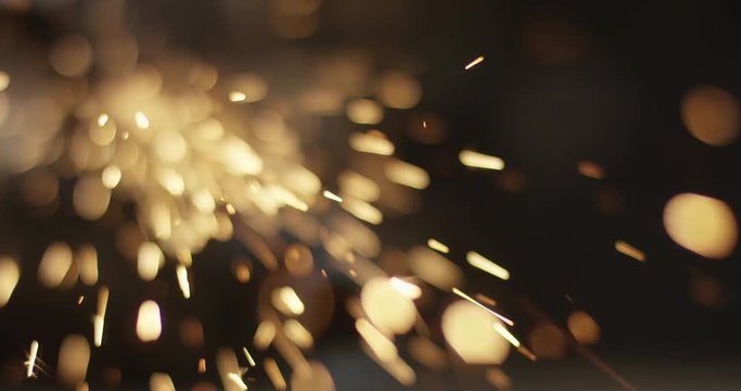 Impressive Spark Shower of angle Grinder