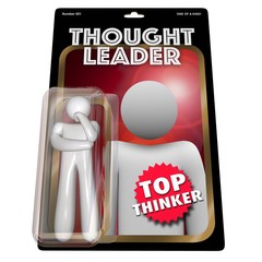 Thought Leader Thinker Action Figure 3d Illustration