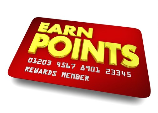 Earn Points Reward Card Shopping Customer Loyalty 3d Illustration
