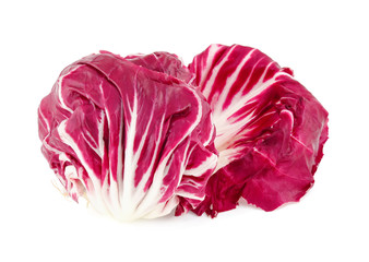 Obraz premium Radicchio (red salad) isolated on white background