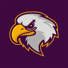 eagle mascot logo for sport team