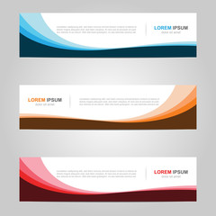 Modern Banner template design creative with abstract background