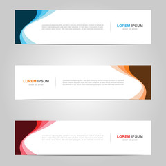 Modern Banner template design creative with abstract background