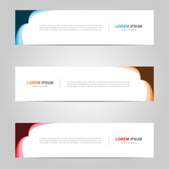 Modern Banner template design creative with abstract background