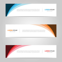 Modern Banner template design creative with abstract background